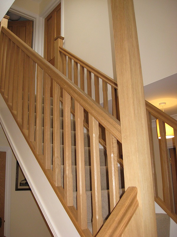 This new build property required two winder turn staircases over three floors, including a vast gallery.