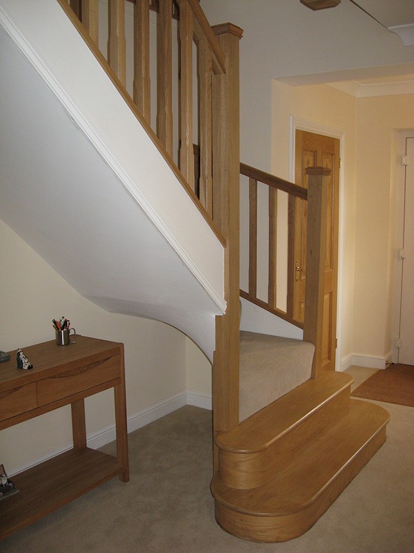 This new build property required two winder turn staircases over three floors, including a vast gallery.