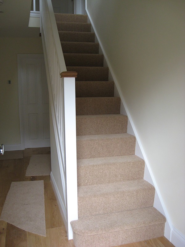 Straight and winder softwood staircases for two new build homes.