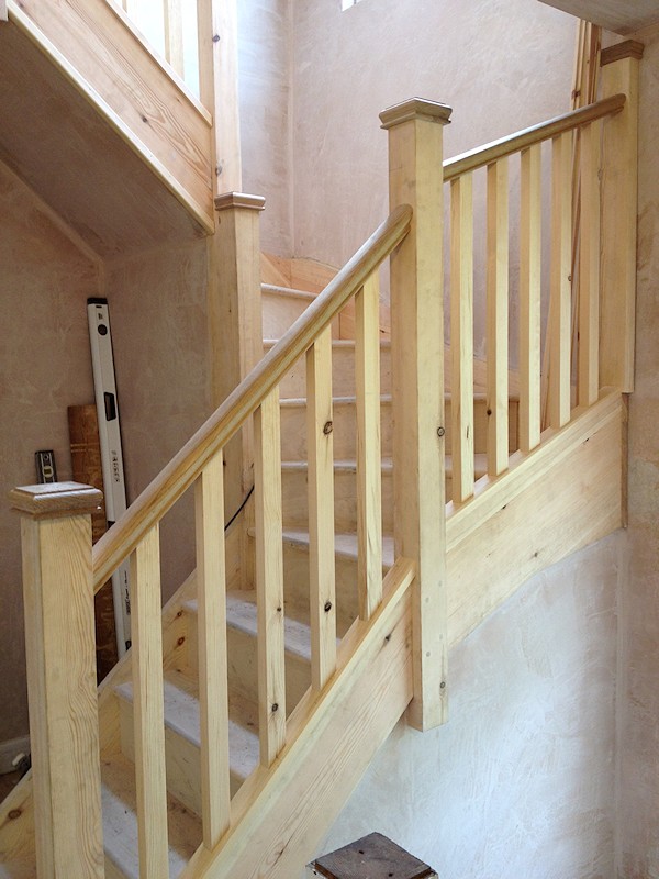 This softwood/pine painted staircase was for a loft conversion.