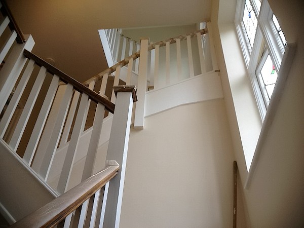 This softwood/pine painted staircase was for a loft conversion.