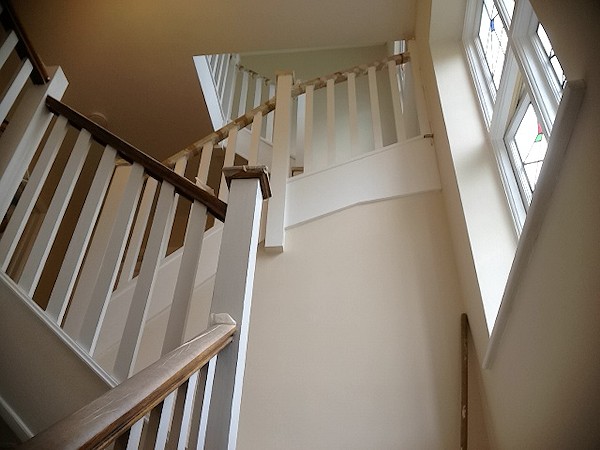 This softwood/pine painted staircase was for a loft conversion.