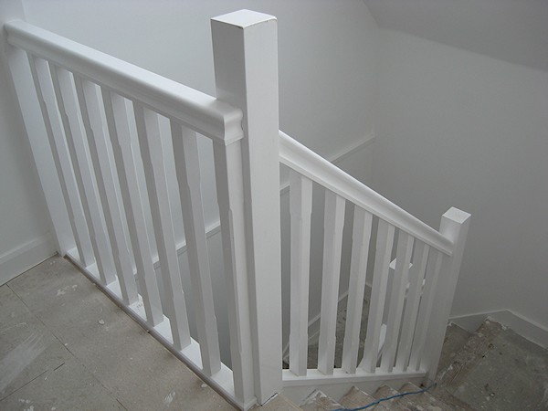 A double turn staircase with quarter landings, for a loft conversion.