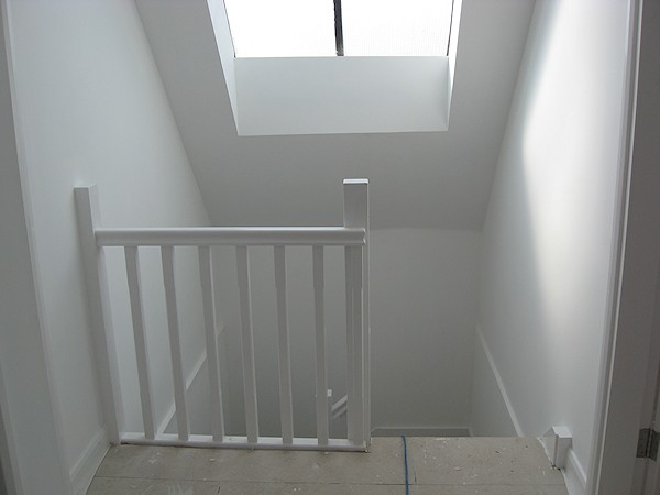 A double turn staircase with quarter landings, for a loft conversion.