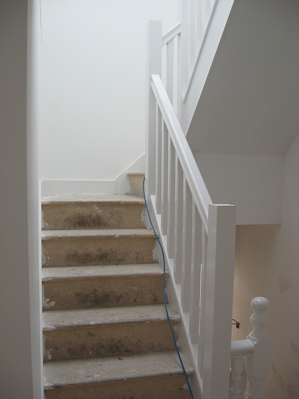 A double turn staircase with quarter landings, for a loft conversion.