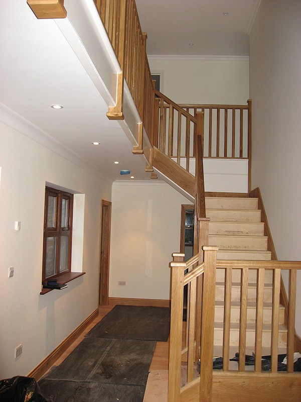 Oak staircase