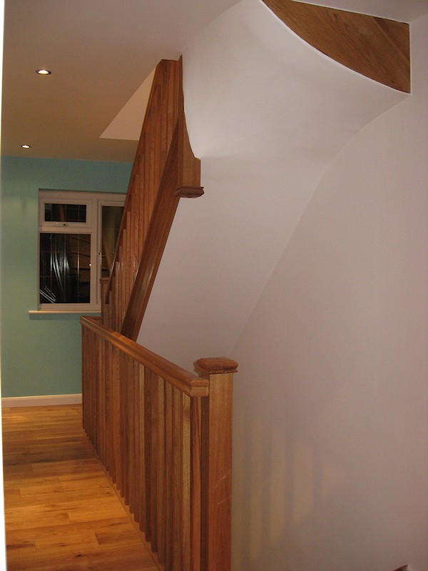 A double turn staircase with quarter landings, for a loft conversion.