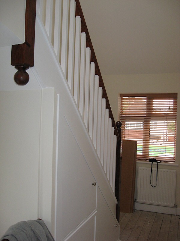 This softwood staircase was for a loft conversion.