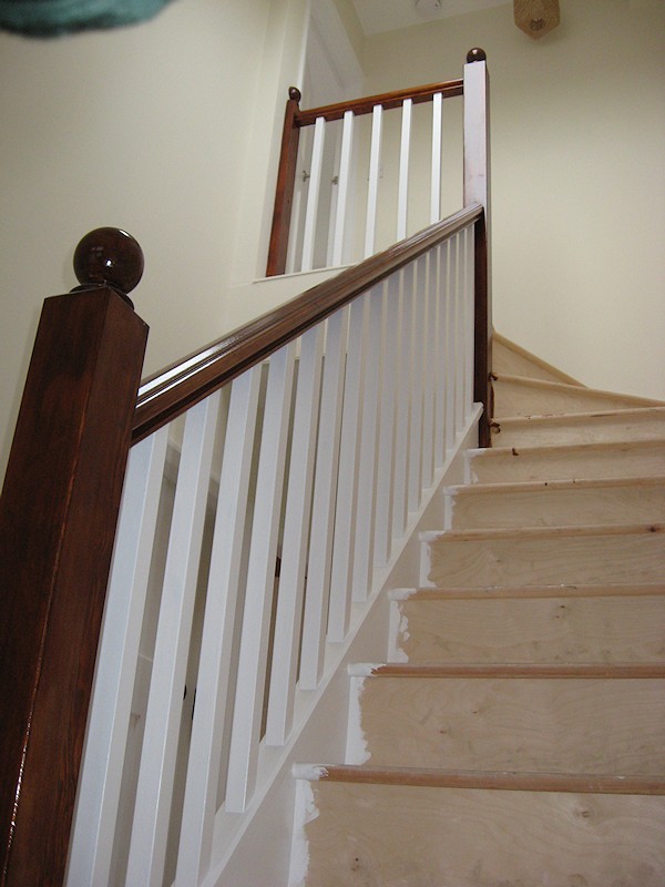 This softwood staircase was for a loft conversion.