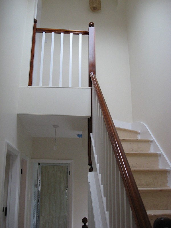 This softwood staircase was for a loft conversion.