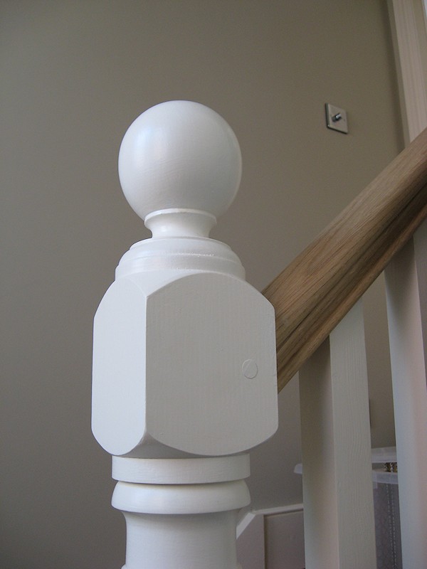 A double winder staircase for a loft conversion.