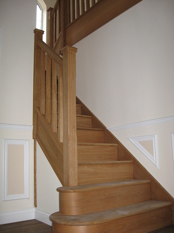 Two new oak staircases for a large house refurbishment.