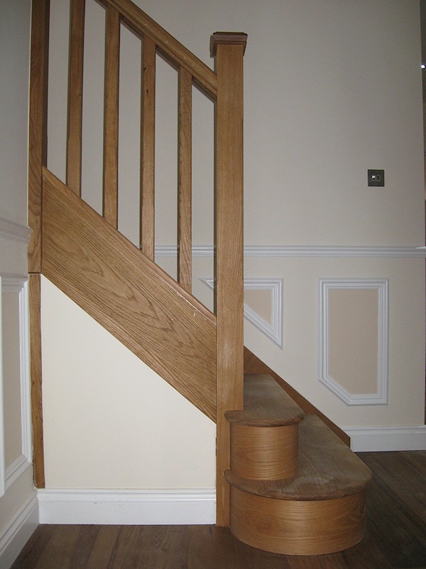 Two new oak staircases for a large house refurbishment.