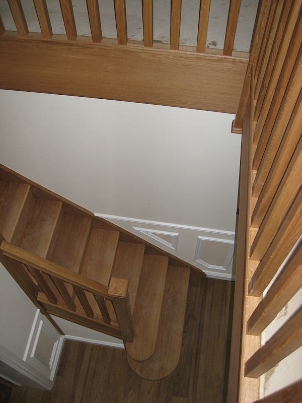 Two new oak staircases for a large house refurbishment.