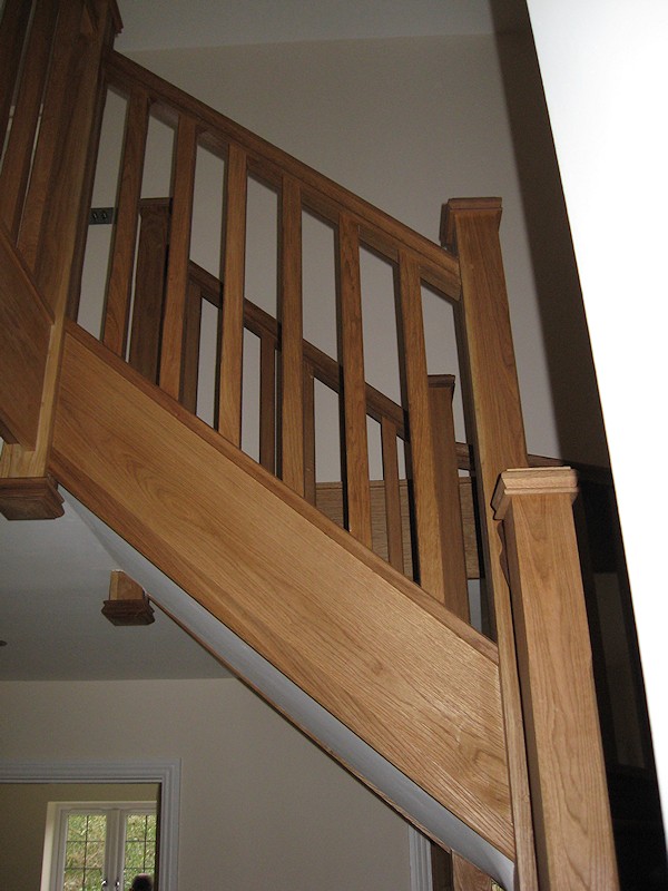 Two new oak staircases for a large house refurbishment.