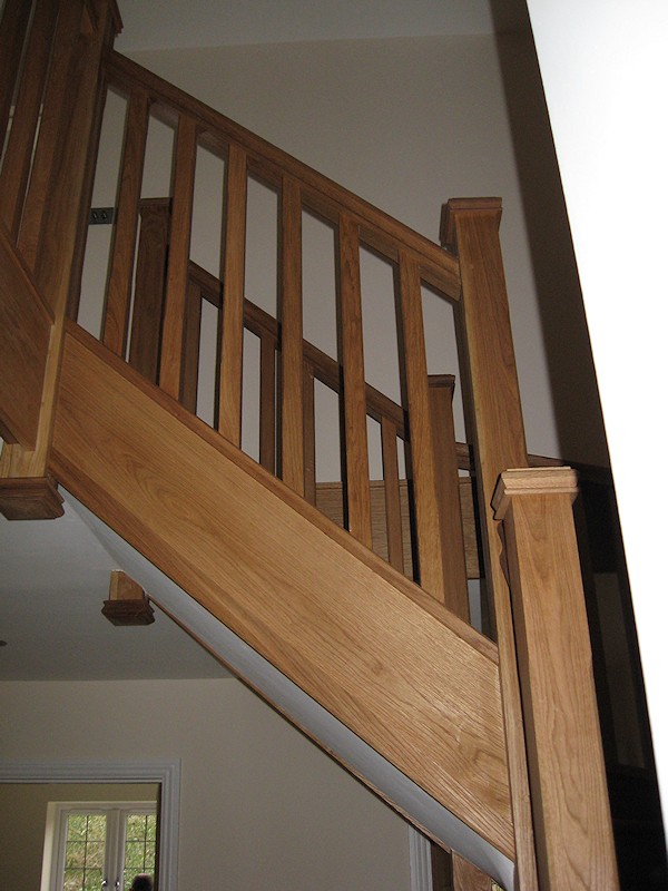 Two new oak staircases for a large house refurbishment.