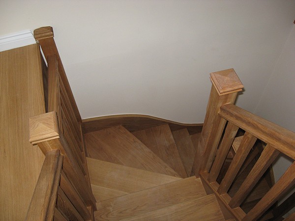 Two new oak staircases for a large house refurbishment.