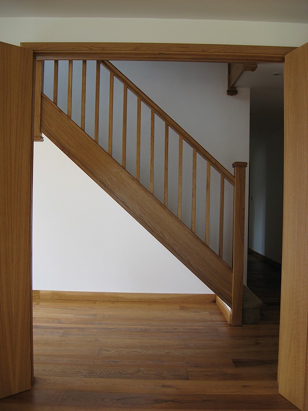 This part oak staircase was for a new build property.