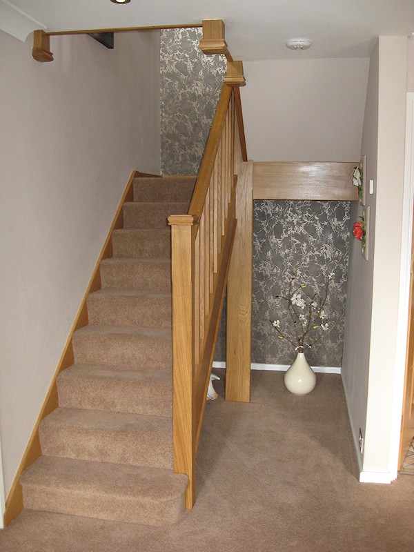 This oak staircase was a direct replacement for a house renovation.