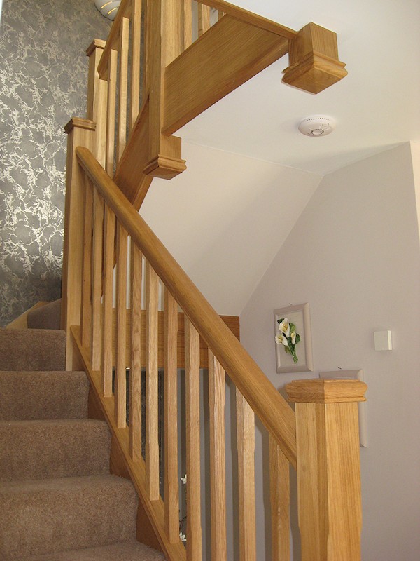 This oak staircase was a direct replacement for a house renovation.