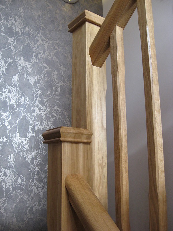 This oak staircase was a direct replacement for a house renovation.