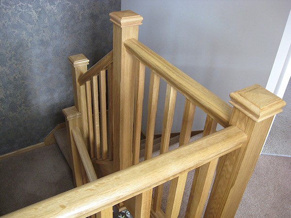 This oak staircase was a direct replacement for a house renovation.