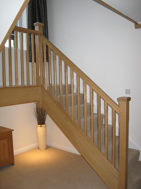 This staircase was a replacement incorporated within an extensive house refurbishment.