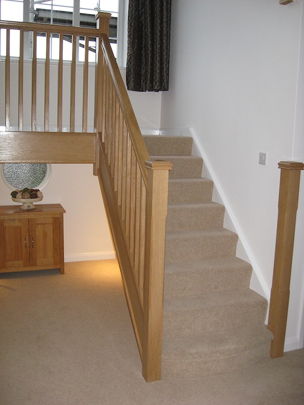 This staircase was a replacement incorporated within an extensive house refurbishment.