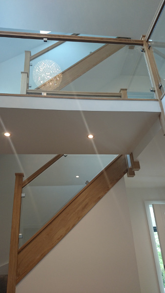 Two staircases positioned in this vast entrance hall.