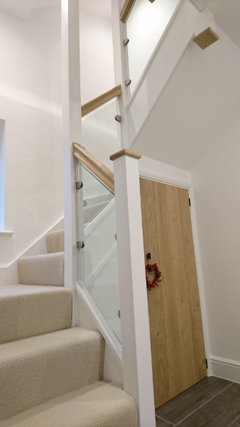 Two new staircases positioned above one another.