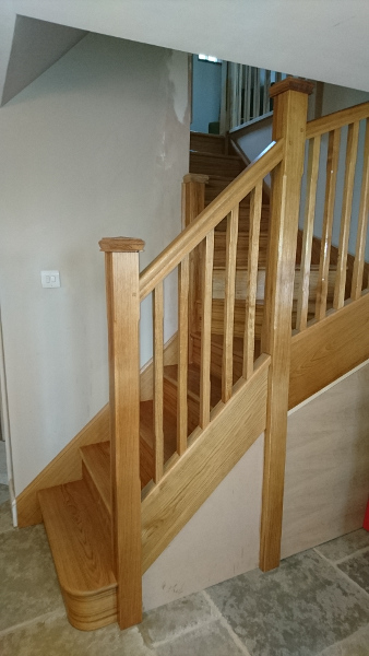 A small winder staircase for a cottage refurbishment.