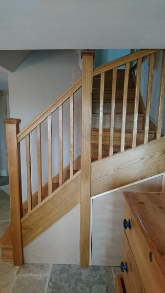 A small winder staircase for a cottage refurbishment.