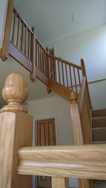 Quarter turn staircase.