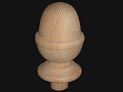 Acorn newel caps